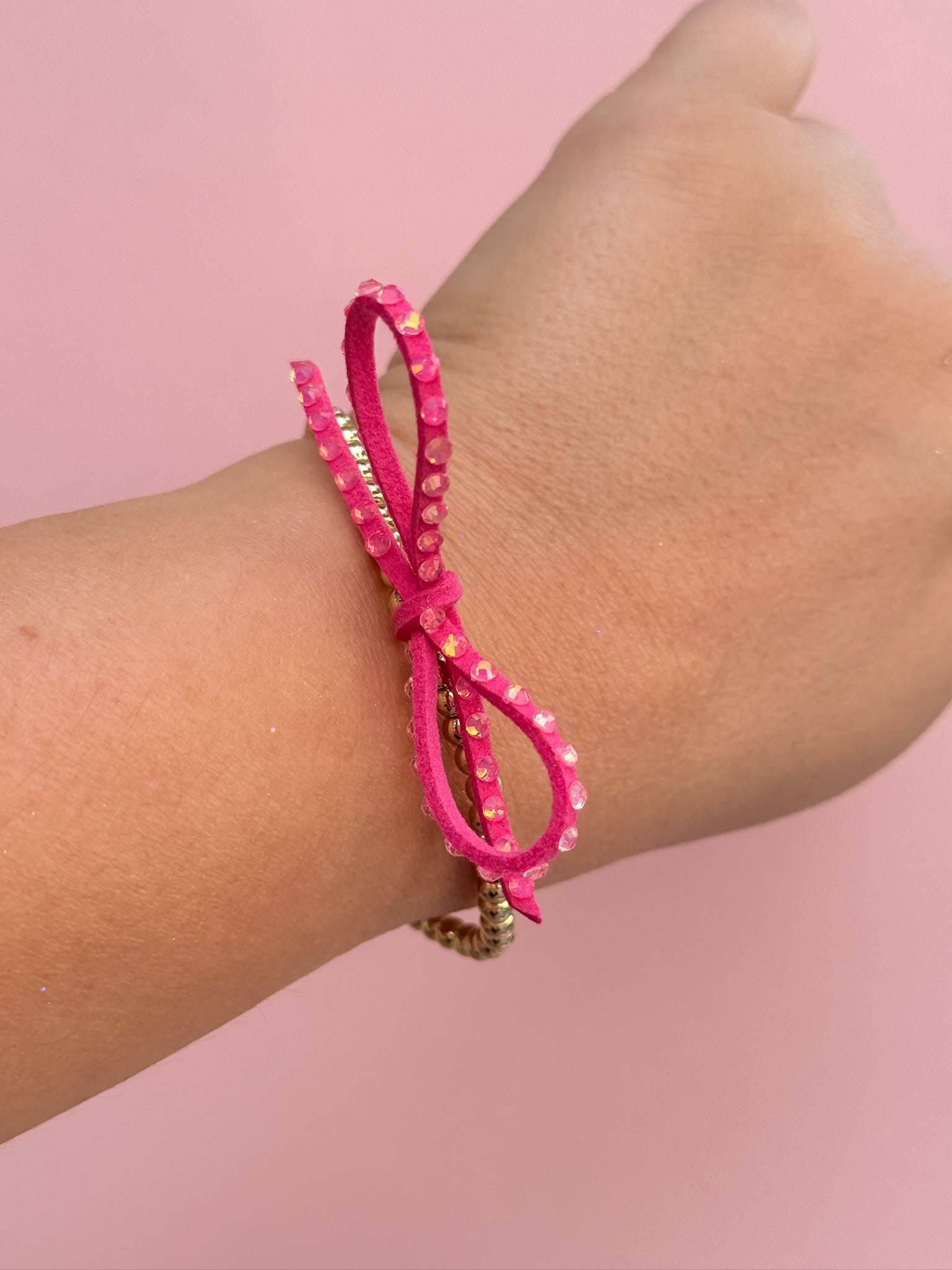 Pink Bow bracelet 