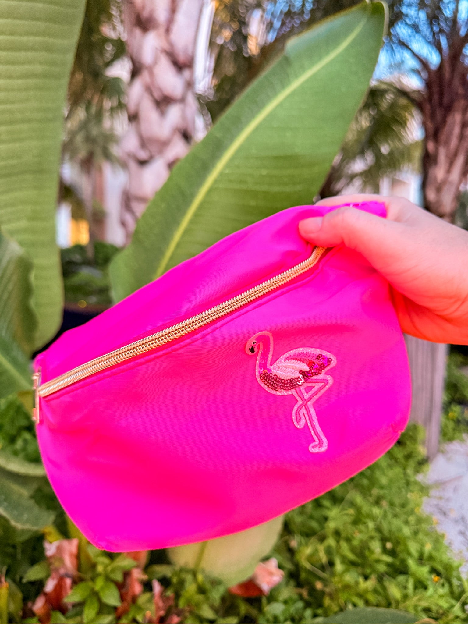 Pink Flamingo Belt Bag