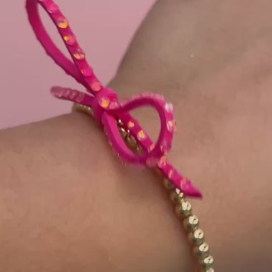 Pink Bow bracelet video