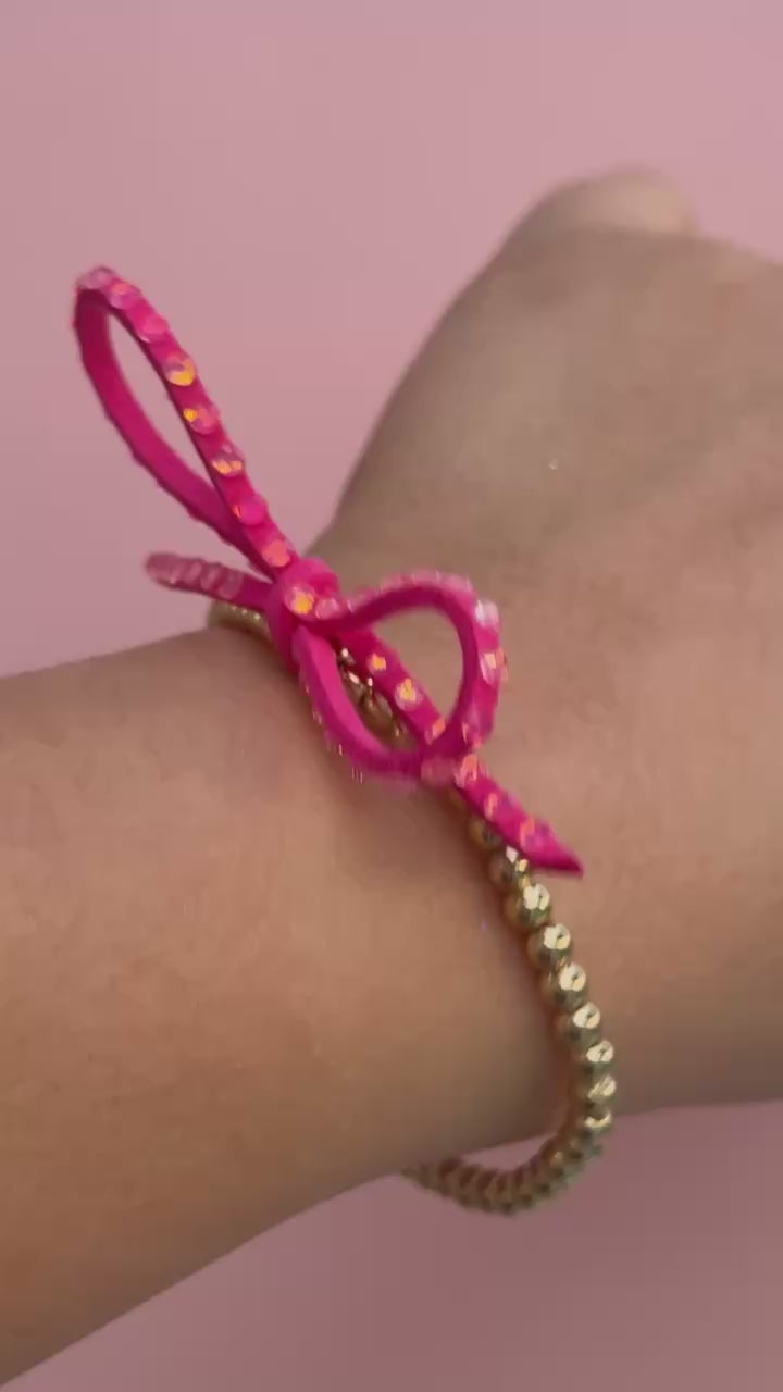 Pink Bow bracelet video