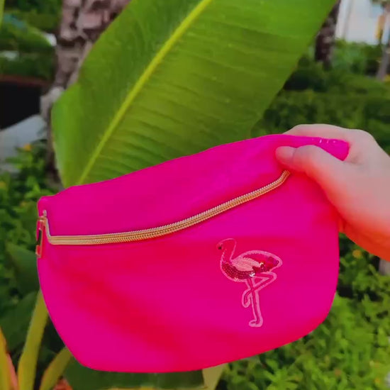 Pink Flamingo Belt Bag